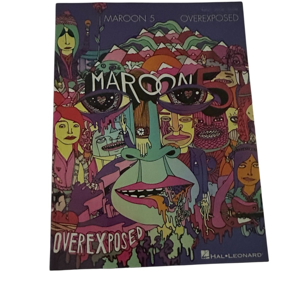 Maroon 5 Overexposed Song Book Piano, Vocal, Guitar